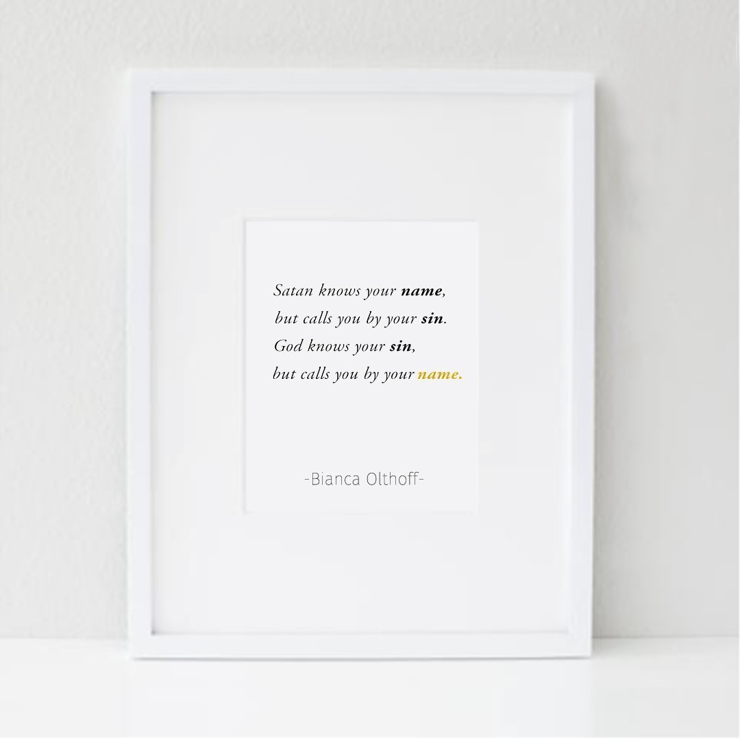 He Says My Name Print | Bianca Olthoff
